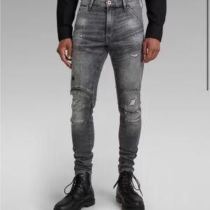 G-Star 5620 zip knee mens skinny stretch jeans